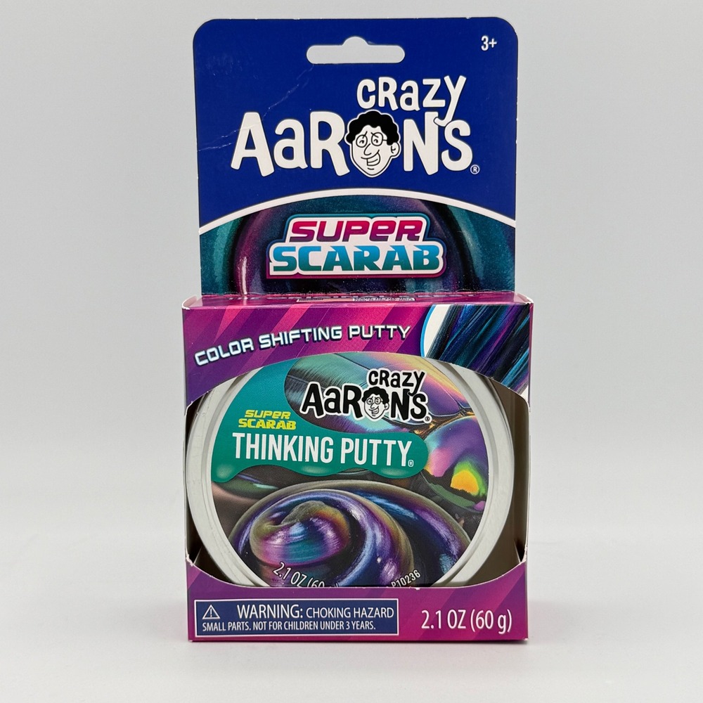 Crazy Aarons Thinking Putty Kids 2.1oz New Super Scarab Color Shifting